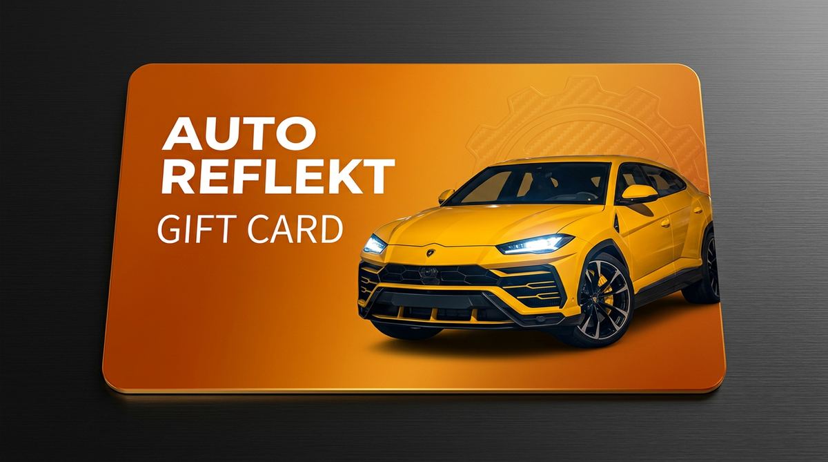 Auto Reflekt orange sports car gift card