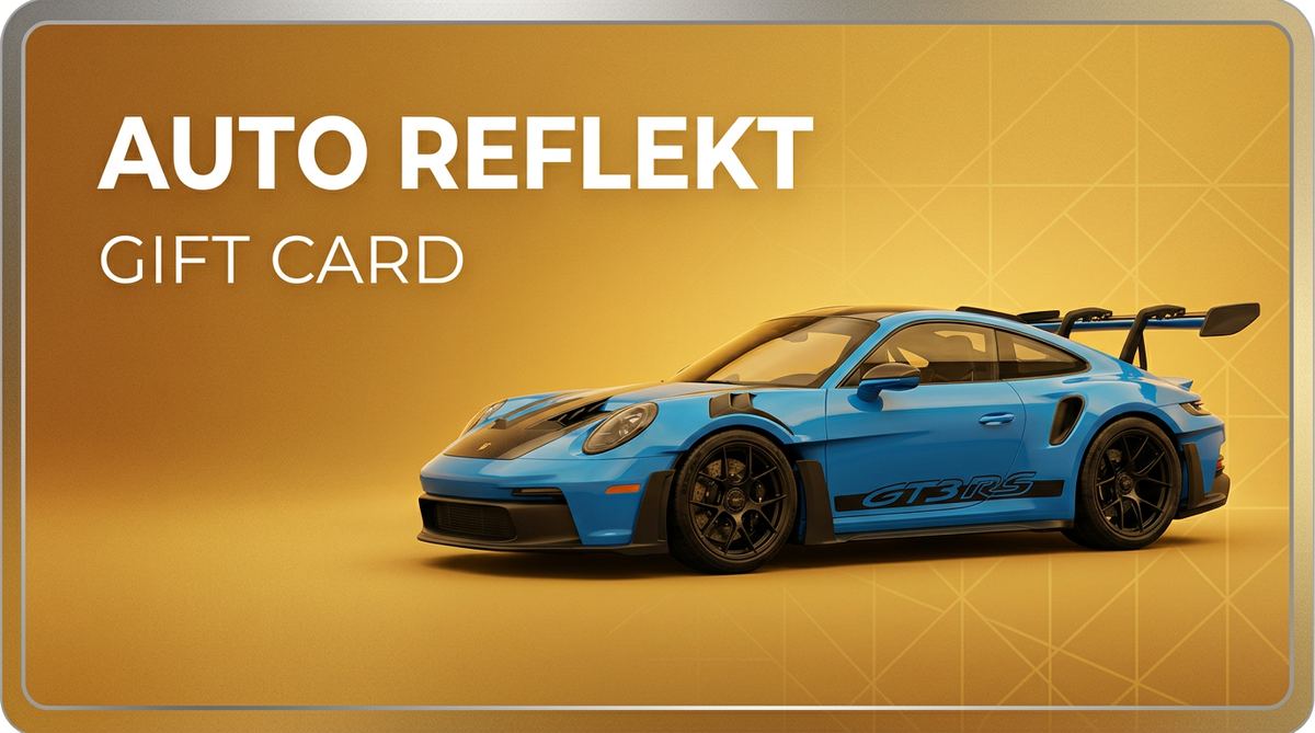 Auto Reflekt yellow supercar gift card